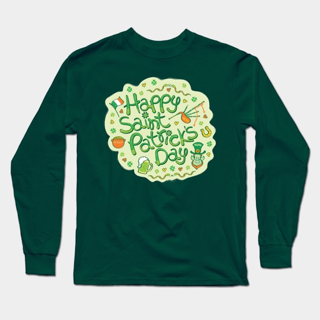 Celebrate Saint Patrick's Day in big style! Long Sleeve T-Shirt by zooco